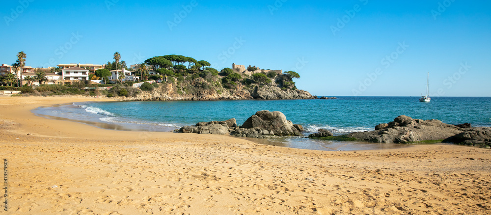 mediterranean sea and beach- Spain, Costa brava