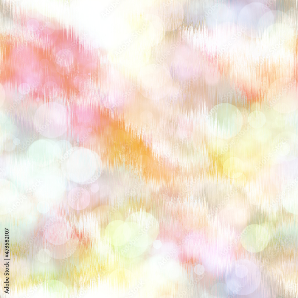 Seamless pale pastel tie dye bokeh texture. Soft tone on tone summer repeat background with washed out sun bleached ink dyed effect. Seamless pale pastel tie dye bokeh texture. Soft tone on tone summer repeat background with washed out sun bleached ink dyed effect.