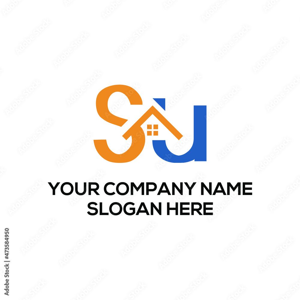 su letter initial business logo design