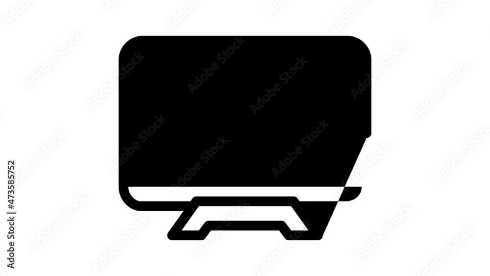 house control, smart home computer screen animated line icon house control, smart home computer screen sign. isolated on white background house control, smart home computer screen animated line icon house control, smart home computer screen sign. isolated on white background