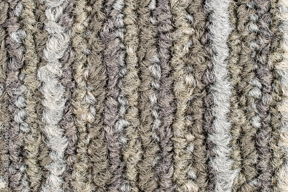 Seamless close up of monochrome grey carpet texture background from above. Seamless close up of monochrome grey carpet texture background from above.