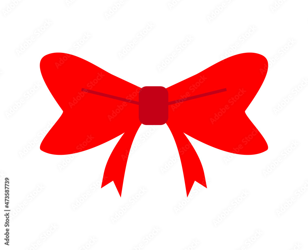 Bow icon, Red bow for celebration christmas and birthday Bow icon, Red bow for celebration christmas and birthday