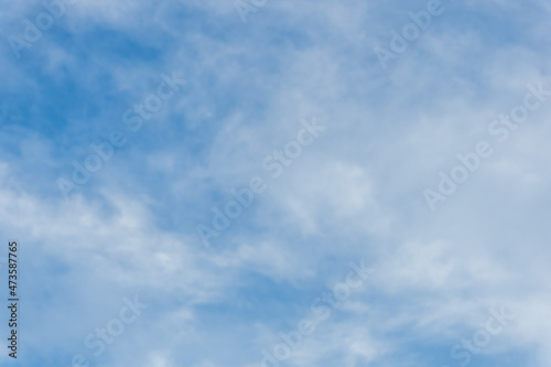 Clouds in a Blue Sky for a Captivating Sight Background