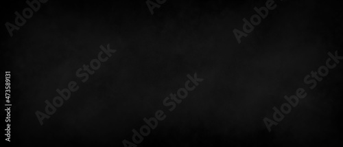 black dirty horizontal chalkboard. Grungy texture with chalk dust