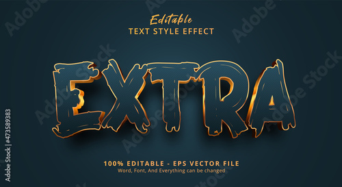 Editable text effect, Extra text effect template