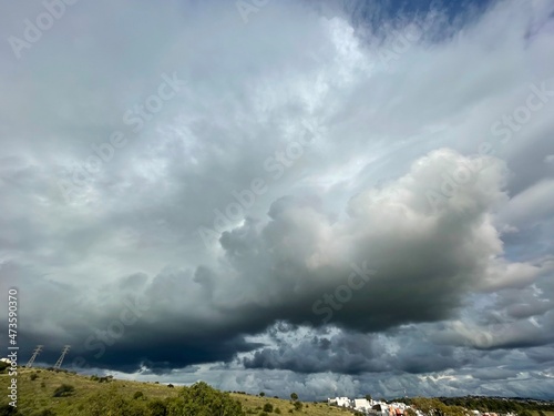 Here comes the rain! A cloudy sky!