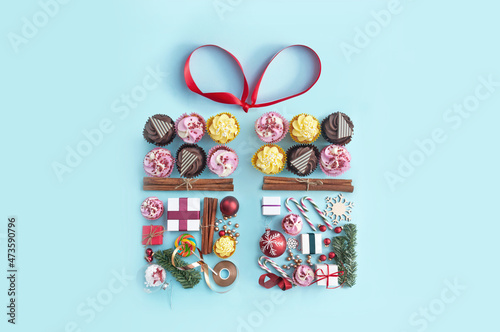 Gift box icon shape concept