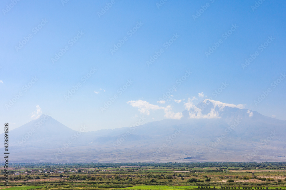 Armenia Landscape with the biblical Mount Ararat