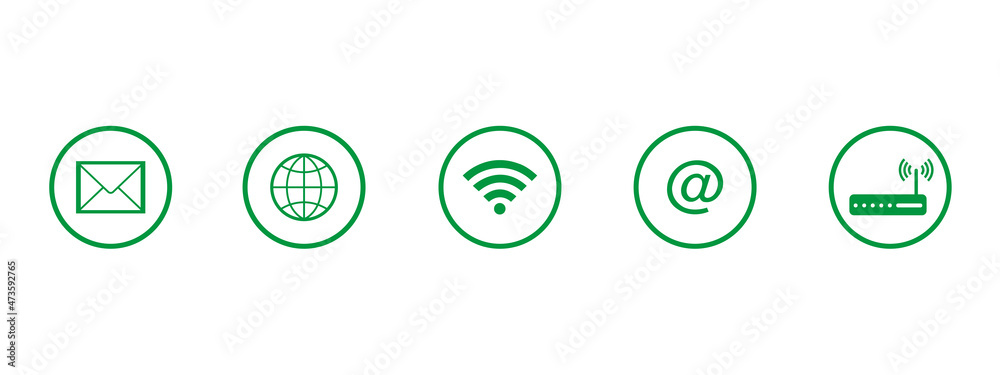 A set of Internet icons. Vector image. A set of Internet icons. Vector image.