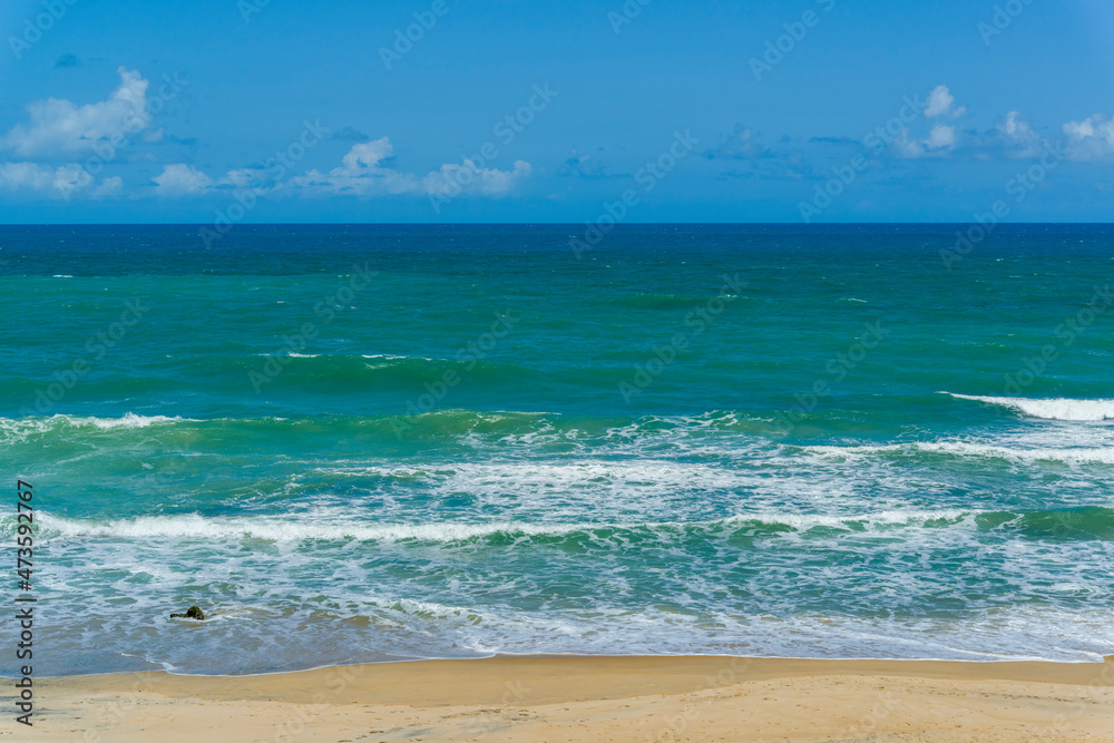 Minas beach, Tibau do Sul, near Pipa and Natal beach, State of Rio Grande do Norte, Brazil on January 27, 2021.