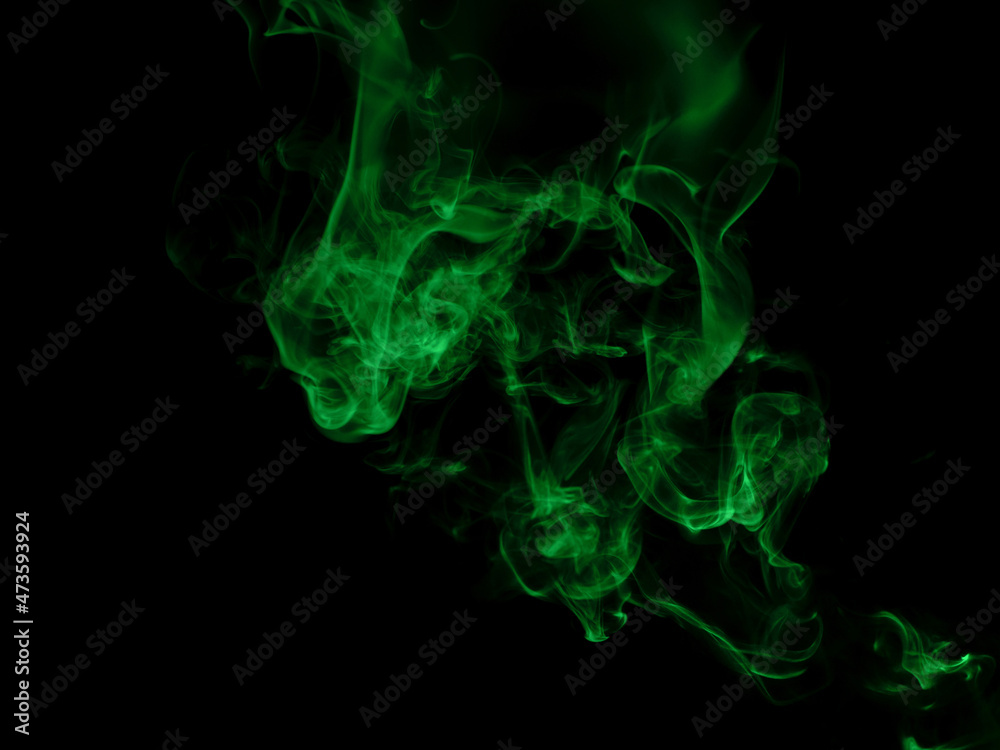 Chaotic mixing smoke creates abstract patterns on a black background Chaotic mixing smoke creates abstract patterns on a black background