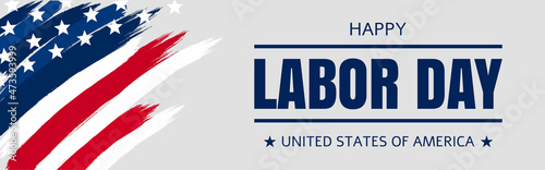 Labor Day card banner background. Vector EPS10.