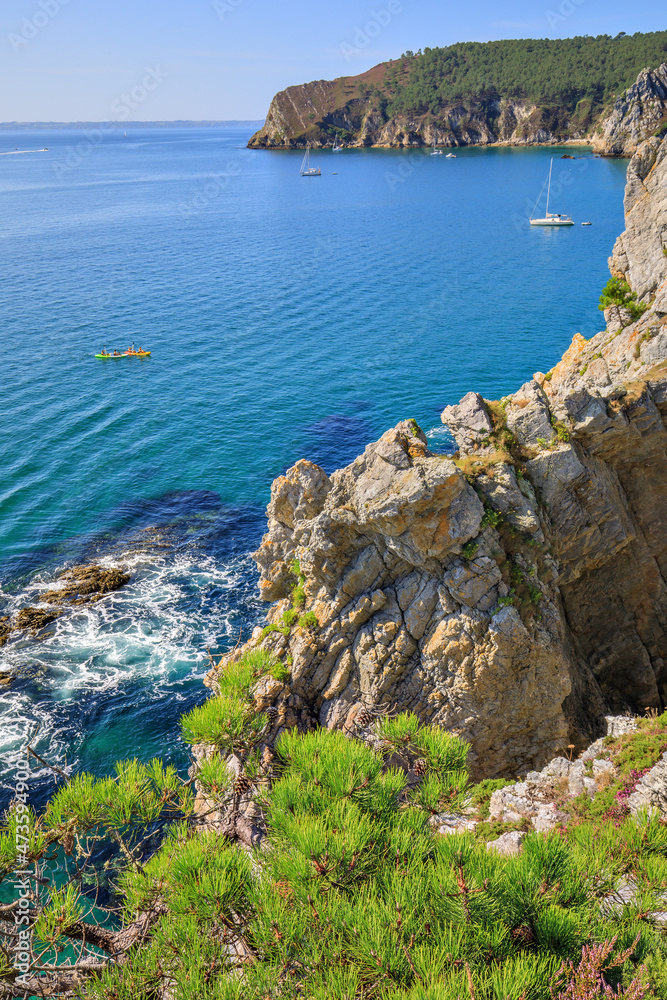 Fototapeta premium Ile Vierge, presqu'île de Crozon, Bretagne, France