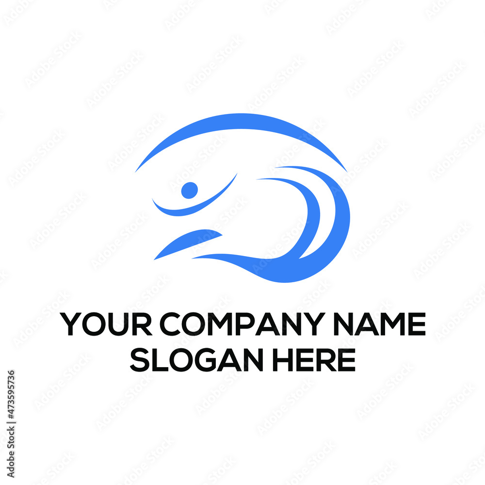 Obraz premium sky in wave logo for company