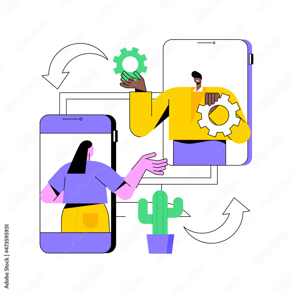 Cross-platform software abstract concept vector illustration. Multi-platform software, cross-platform program, platform-independent, application development, operating system abstract metaphor. Cross-platform software abstract concept vector illustration. Multi-platform software, cross-platform program, platform-independent, application development, operating system abstract metaphor.