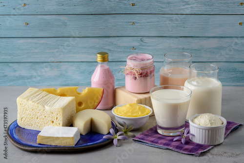 Dairy products. Milk and derivatives. photo
