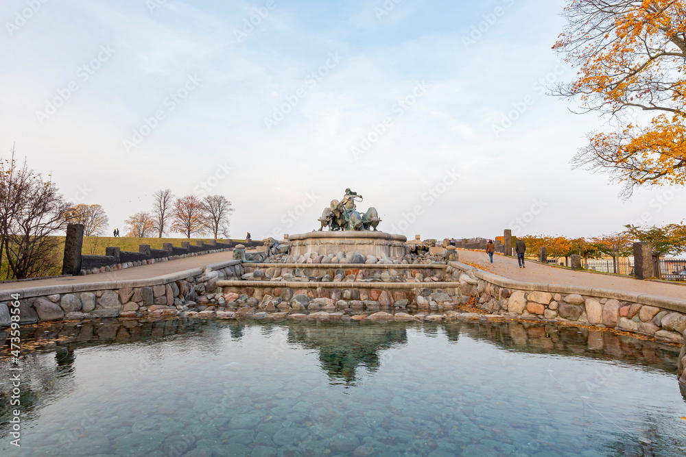 Naklejka premium Daytime view of the Gefion Fountain