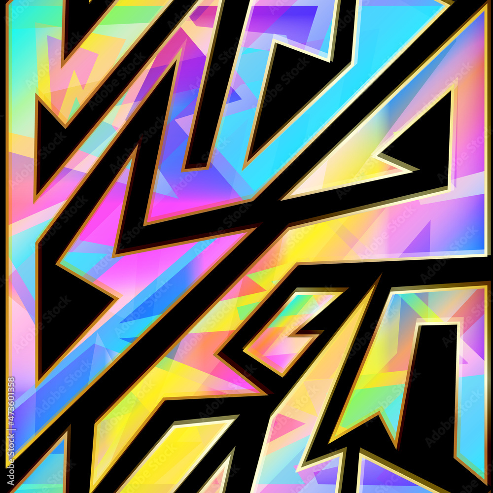 Spectrum mosaic geometric seamless pattern. Spectrum mosaic geometric seamless pattern.