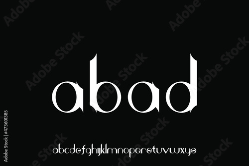 alphabet font vector set