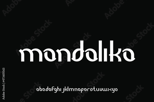 alphabet font vector set