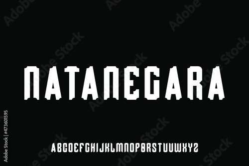 alphabet font vector set