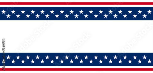 USA patriotic banner background. Vector EPS10.