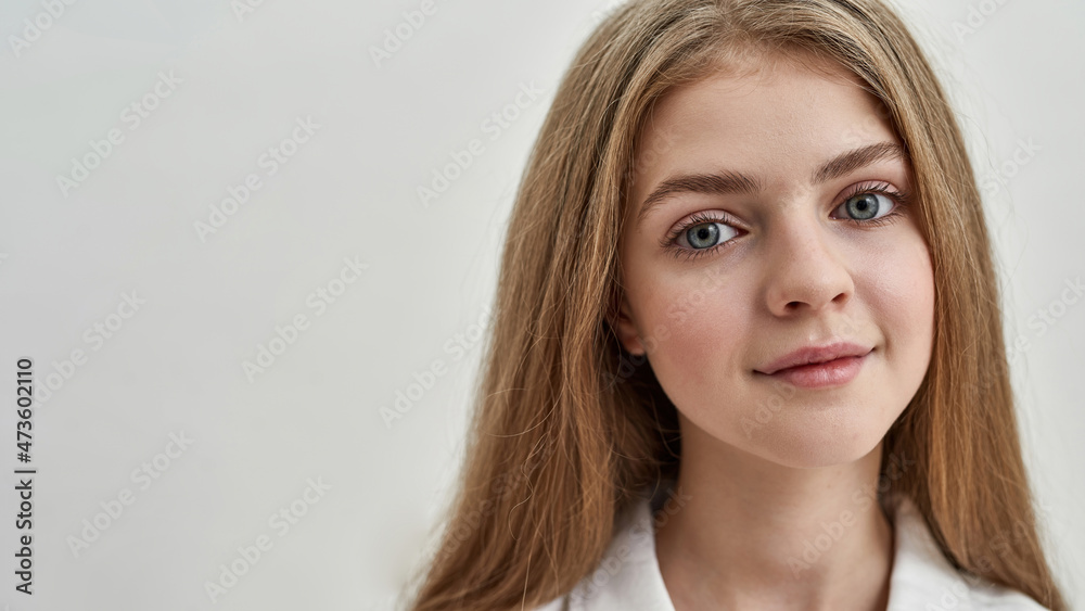Portrait of smiling beautiful teen girl child Portrait of smiling beautiful teen girl child
