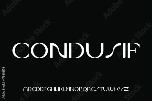 alphabet font vector set