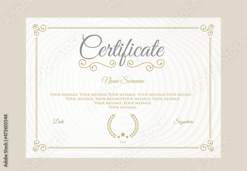 vector certificate of achievement, certificate of achievement