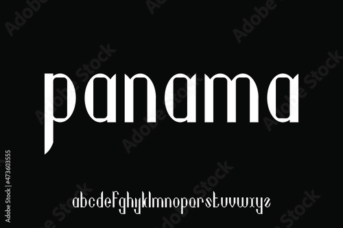 alphabet font vector set