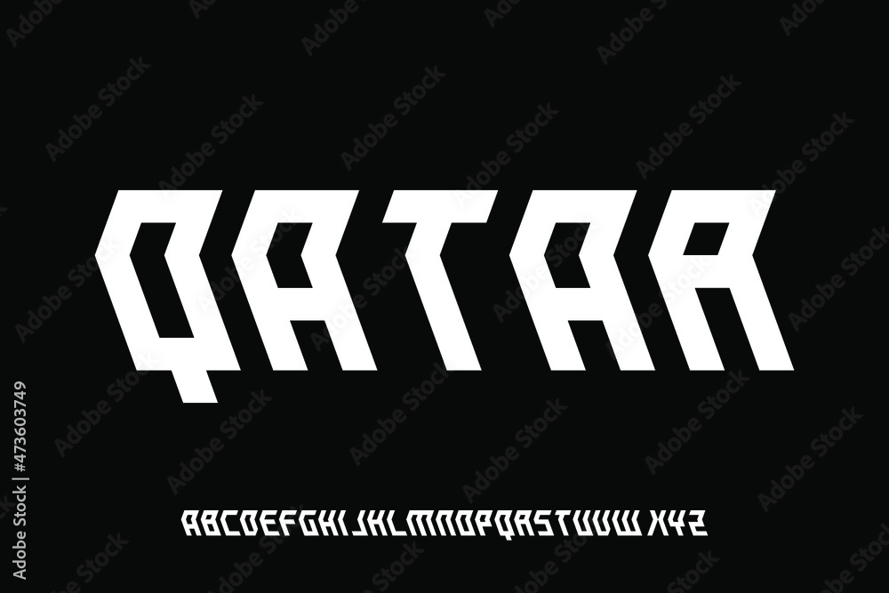 Obraz premium alphabet font vector set