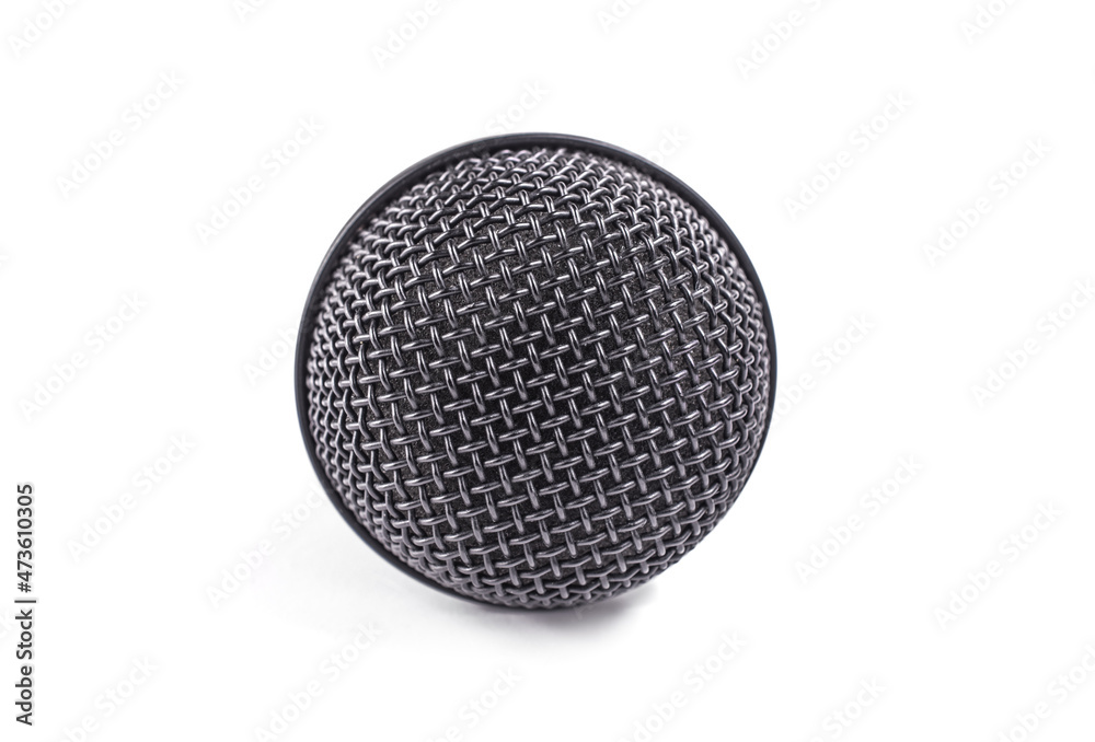 microphone on a white background microphone on a white background
