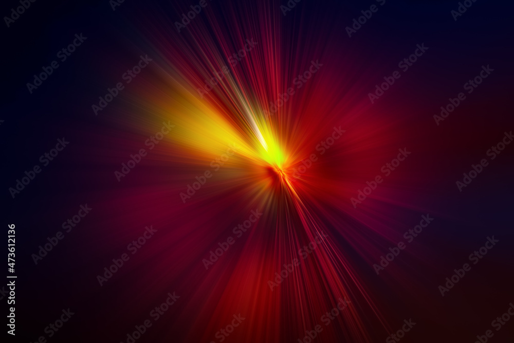 Abstract radial luminous multicolored texture on a black background . Abstract radial luminous multicolored texture on a black background .