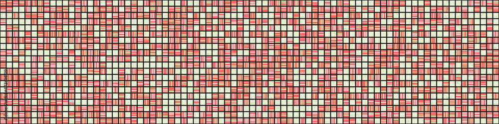 Fototapeta premium Abstract Geometric Pattern generative computational art illustration