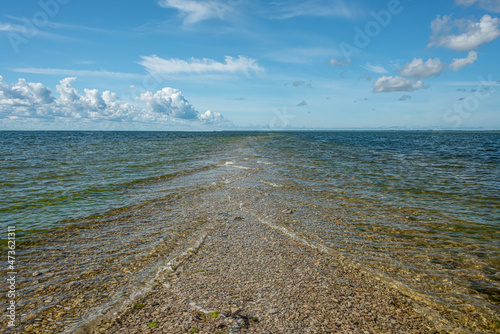 Beautiful Landscape scenery at Sääretirp, Kassari küla, Hiiumaa vald, Hiiu maakond, Estonia. This unusual name marks the location of a unique headland. photo