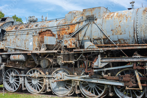 Ancient steam locomotive at railway station in summer, Haapsalu, Estonia  © Karl Allen Lugmayer