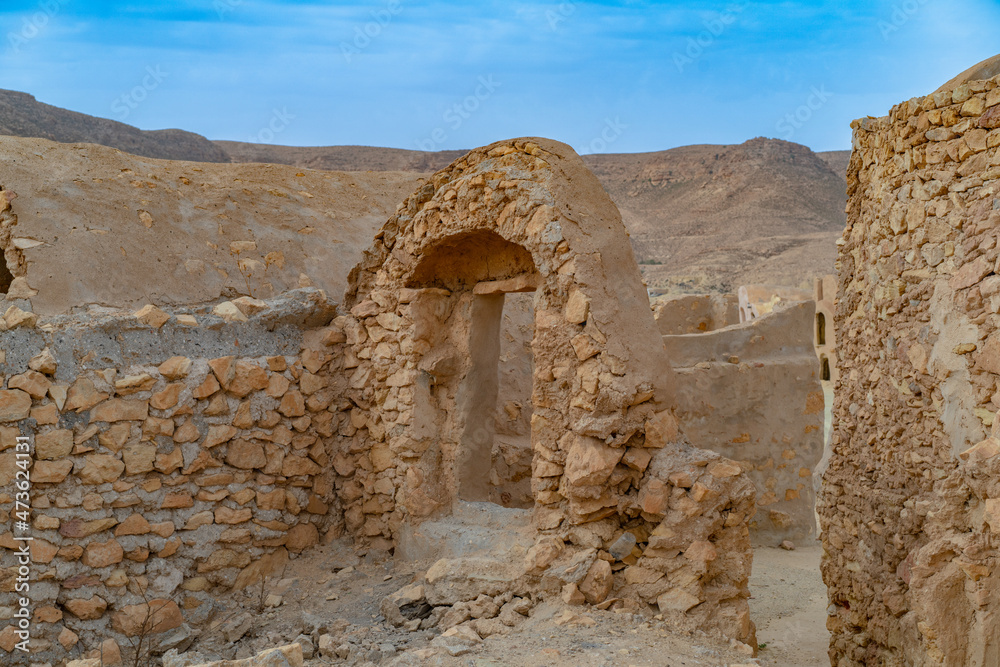 Ksar Hallouf, an old KSar near Zammour , South Tunisia 