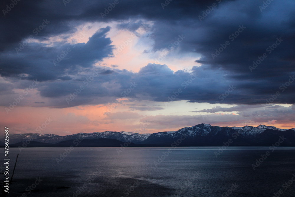 Sunset over Tahoe