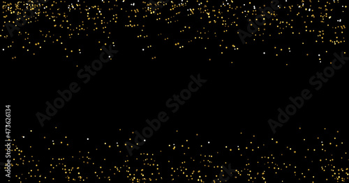 Glitter Background with space for your text. Luxury glitter decoration frame. Christmas, New Year, holiday. Vector illustration.