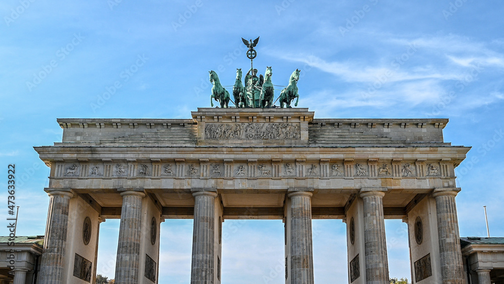 Brandenburg Gate in Berlin, Germany. Symbol of Berlin. Brandenburger Tor. 