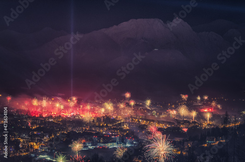 new Year's Eve in Zakopane Sylwester w Zakopanem © DRONE QUEST