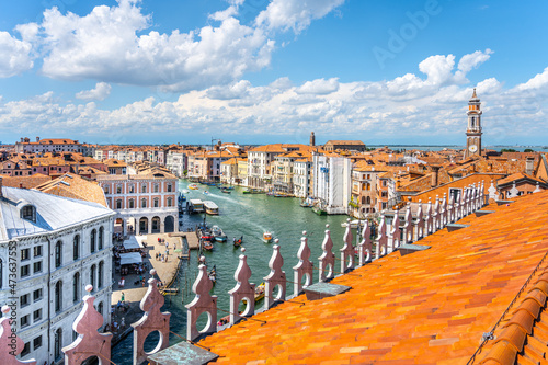 Grand Canal and rooftops of Venice
