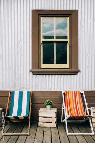 Deck chairs photo