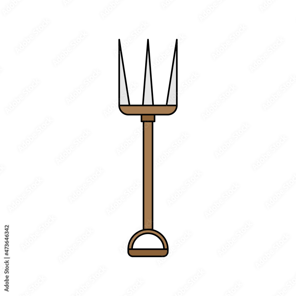 Pitchfork icon design template vector isolated illustration