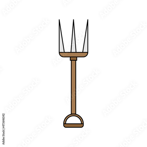 Pitchfork icon design template vector isolated illustration