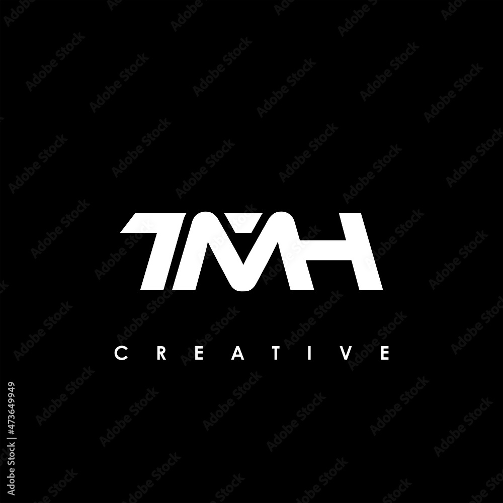 TMH Letter Initial Logo Design Template Vector Illustration