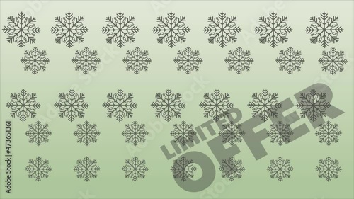 limited period offer on abstract Christmas background