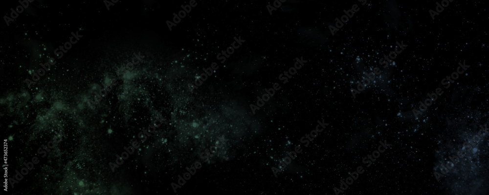 abstract space, colorful nebula, stars and sky