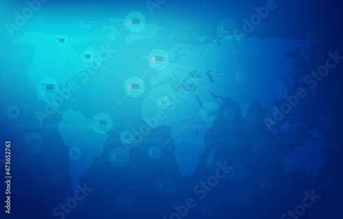 Global Digital Network Communication Connection Internet Computer Technology Business
