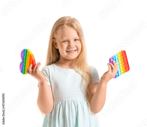 Portrait of pretty girl wit...
